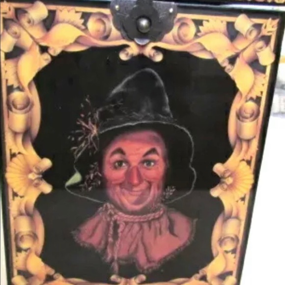 The Wizard of Oz Enesco 50th Anniversary Scarecrow Musical Jack-In-The-Box NEW - Picture 3 of 8